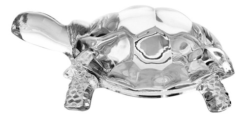 Figura De Tortuga De Cristal, Adorno De Acuario Transparente