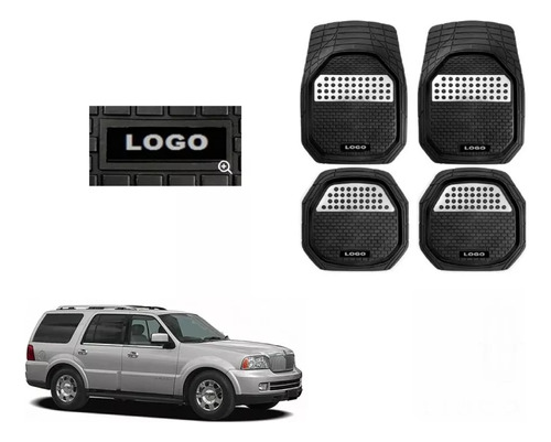 Tapetes 4pz Bandeja 3d Logo Lincoln Navigator 2003 - 2006