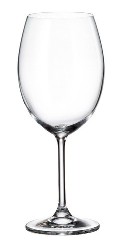 Imagen 1 de 9 de Copón Vino Cristal Bohemia Cristallitte Colibrí 580ml Set X6