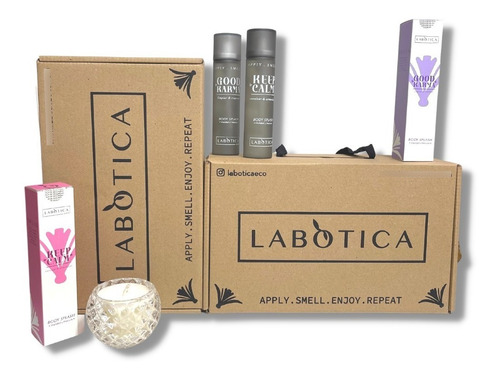 Imagen 5 de 8 de Box Regalo Día De La Madre Kit N2 Perfumes Labotica Vela