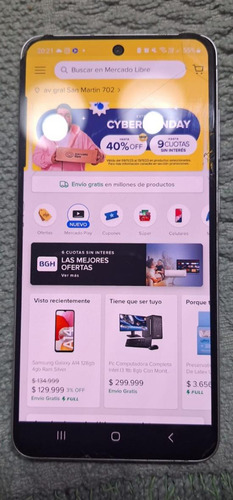 Samsung S21 Fe 128gb 6 Gb Ram Blanco Impecable