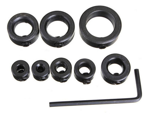 8 Piezas Profundidad De Taladro Topes Collares Anillo