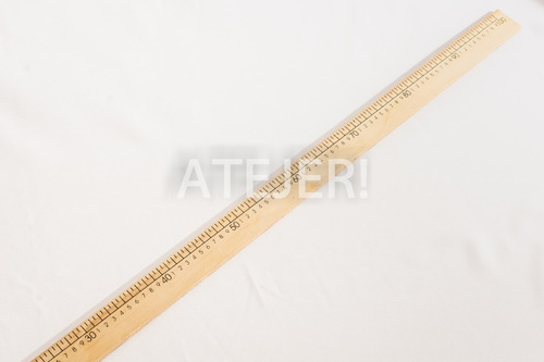 Imagen 8 de 8 de Regla De 100cm Fime De Madera Sin Lustrar Metro
