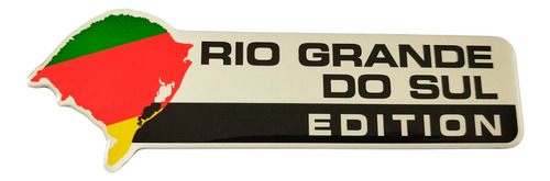 Adesivo Emblema Resinado Estado Rio Grande Do Sul Edition