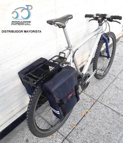 Imagen 7 de 10 de Alforja Bolso De Bicicleta Lateral 15lts Viaje Diario