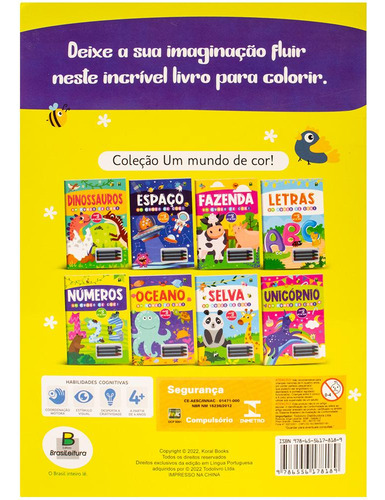 Um Mundo De Cor! Números, De Koral Books., Vol. 1. Editorial Todolivro, Capa Mole, Edição 1 Em Português, 2024