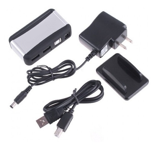 Imagen 3 de 5 de Hub 7 Puertos Usb Fuente 2 Amp Cargador Conector Pc Laptop