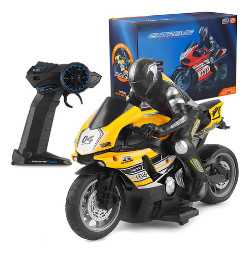 Motocicleta Turbotoys 1:10 Rc 2.4g Drift Alta Velocidad