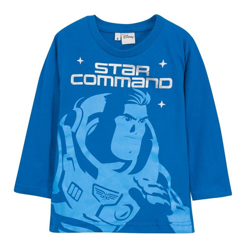 Remera Manga Larga Disney Pixar Buzz Lightyear Licencia Orig