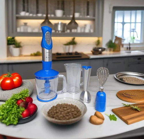 Minipimer Licuadora De Mano Mixer 990w Morley Azul