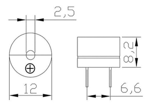 Imagen 6 de 7 de Pack 10 Buzzer Pasivo Universal 5v 30ma 2khz