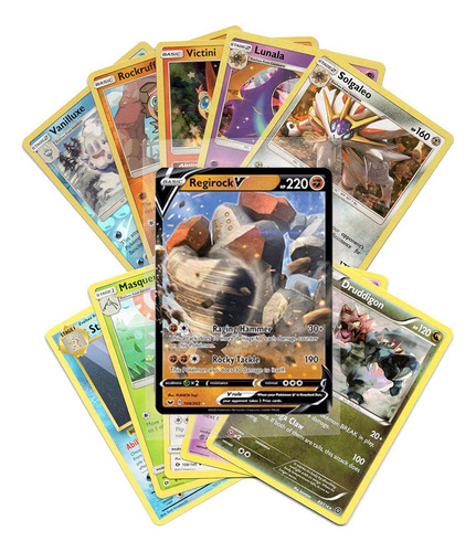 Tarjetas De Pokemon 50 Tarjetas Lote Surtido Con Pokemon Gar