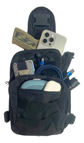 Bolsa Táctica De Bandolera Gunzee 1l Compacta Para Hombres