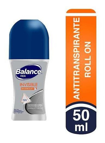 Desodorante Balance Roll On Invisible Hombre X 50 Ml