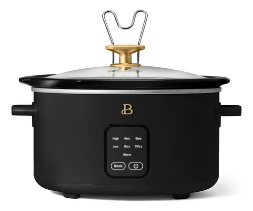 Olla Lenta Cocion Beautiful,programable,tactil,3.78lts Negro 100 Watts