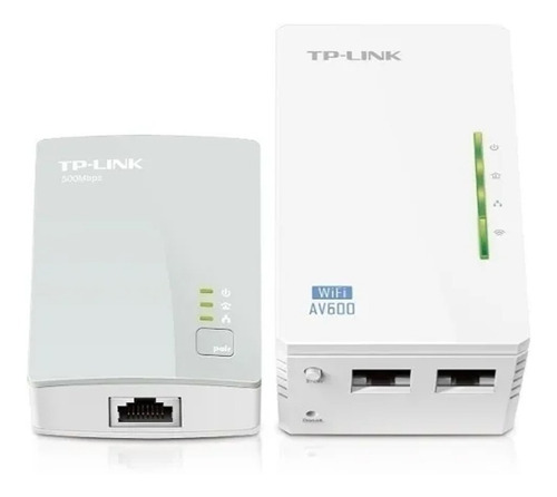 Kit Extensor Powerline Wi-fi 300mbps Av600 Tl-wpa4220 Dbs