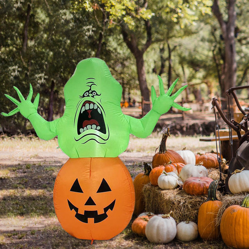 Nuevo Inflable Halloween Calabaza Fantasma Decoraciones De