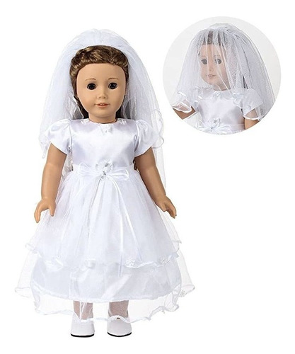 Fundolls Vestido De Princesa Para Muñecas Americanas De 18.