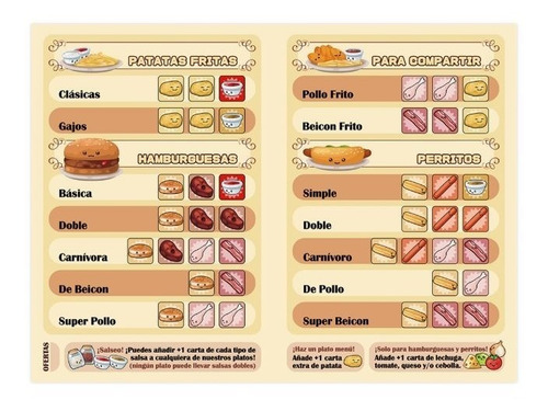 Juego De Mesa Fast Food Battle