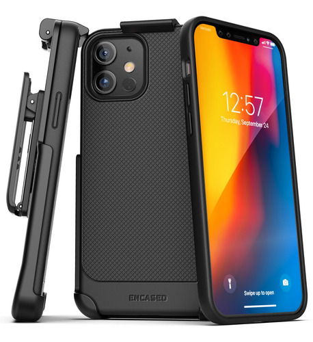 Funda Delgada Con Clip De Cinutron Para iPhone 12 / 12 Pro