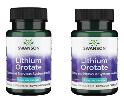 Lithium Orotate 60 Caps 5mg De Swanson