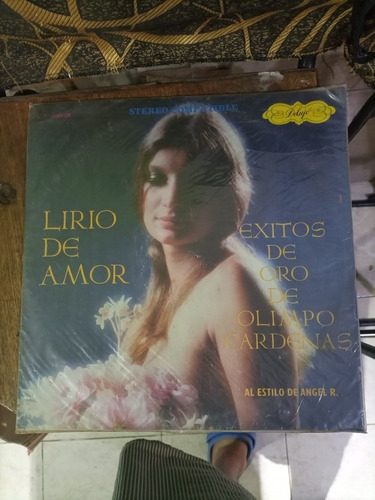 Disco Vinilo Acetato Lp Olimpo Cárdenas Lirio De Amor 