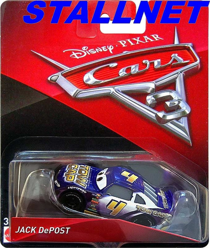 Disney Cars 3 Jack Depost Tow Cap Nº4 Tenho Frank Mack Jacks