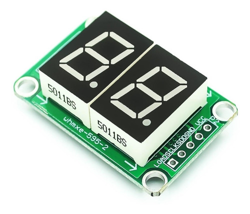 Módulo Display 7 Segmento 2 Dígitos 74hc595 Vermelho Arduino