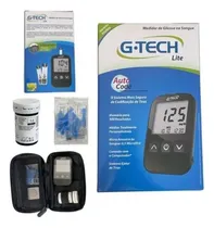 Comprar Aparelho Medir Diabetes Gllicose Combo Completo G-tech Lite