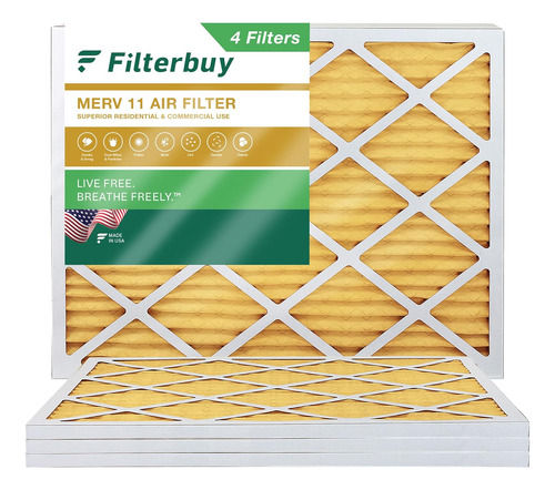 Filtro De Aire Merv 11 De 20 X 25.25 X 3.5 Pulgadas, De...