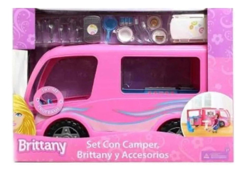 Camper Brittany Con Accesorios Color Rosa