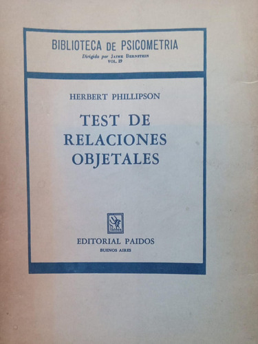 Herbert Phillipson Test De Relaciones Objetales 