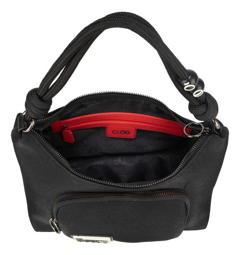 Bolsa Hobo Cloe Noukoni I Mediano Color Negro