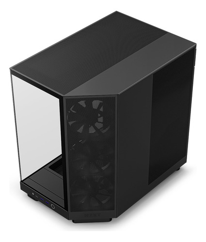Gabinete Nzxt H6 Flow Negro Cc-h61fb-01 Atx/matx/m-itx 3 Fan