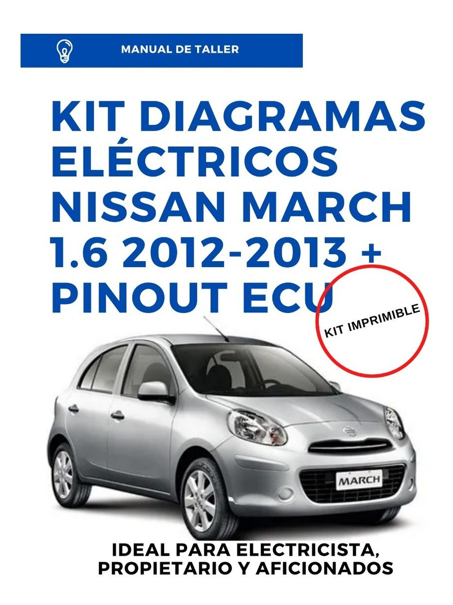 Kit Diagramas Eléctricos Nissan March 16 2012 2013 Pinou Mercado Libre