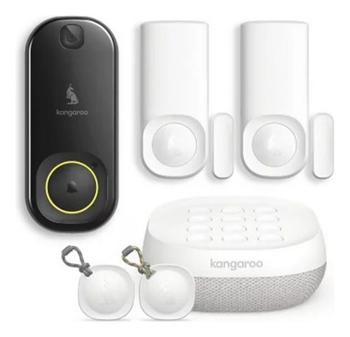 Kit Vigilancia Seguridad Kangaroo Alarma Timbre Hogar 