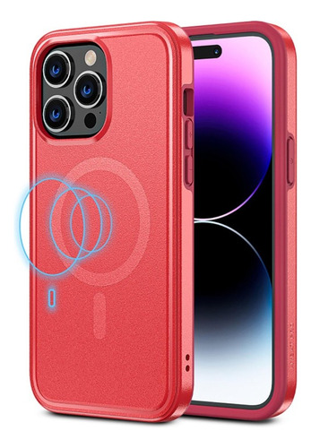 . Funda Mybat Fuse Con Magsafe Para iPhone 14 Pro Max - Roja