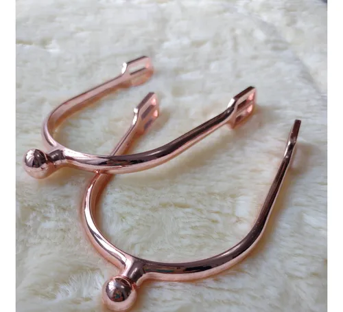Espuelas Equitación Salto Acero Inox Rose Gold
