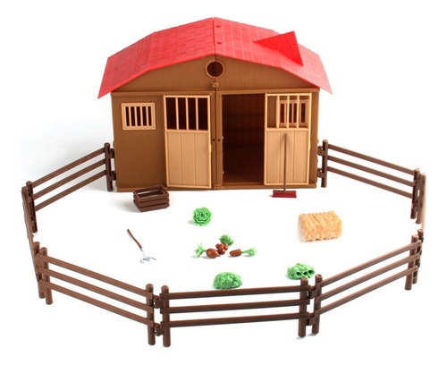 Plástico Diy Ensamblaje Granja Kits De Construcción De