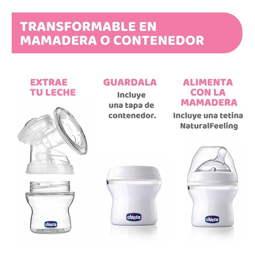 Sacaleche Electrico Portatil Chicco Con Usb Inalambrico