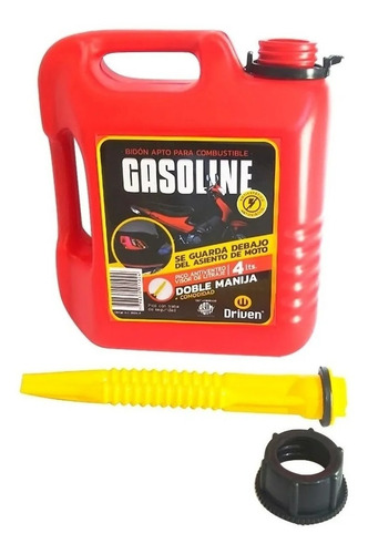 Imagen 1 de 5 de Bidon Tanque Nafta Combustible Moto 4l Tapa Pico Antiventeo