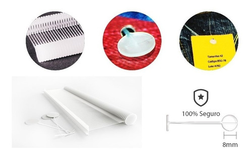 Imagem 2 de 2 de Tag Pin 40mm Pino Para Aplicador De Etiquetas Com 5000 Bola + 3 Agulhas