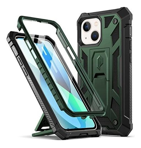 Funda Para iPhone 13 Pro Color Verde Metalico Anti Caidas