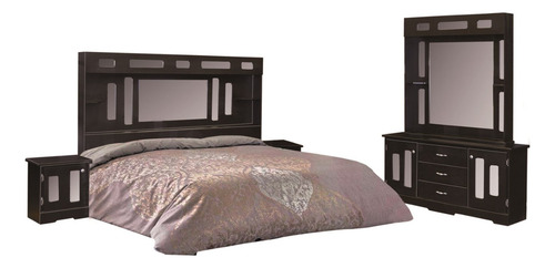 Recamara Madrid King Size Sin Base Ni Colchon Tocador Cabece
