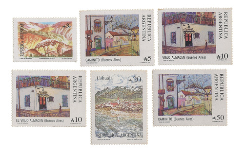 Argentina - Serie Sitios Y Turismo - Año 1988 - Gj 2387/2392