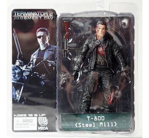 Figura De Acción De The Terminator 2 T-800 T800 Steel Mill D