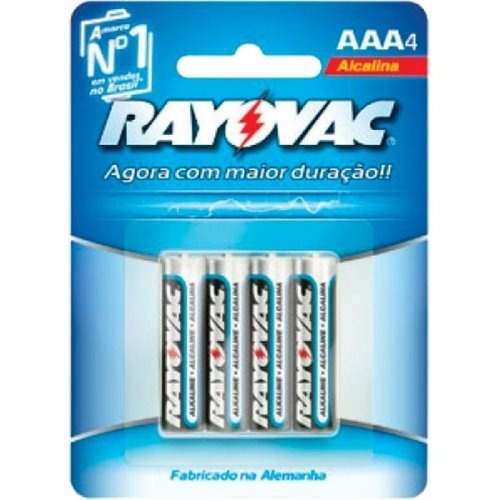 6 Cartelas Pilha Rayovac Alcalina Palito 4 Pague 3 - T-83052