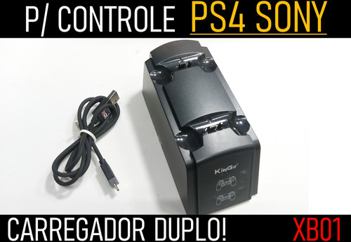 Carregador Duplo Pra Controle Ps4 Playstation 4 - Xb01