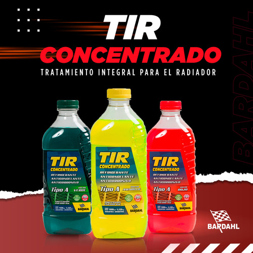 Tir Refrigerante Anticongelante Anticorrosivo Bardahl 1 L