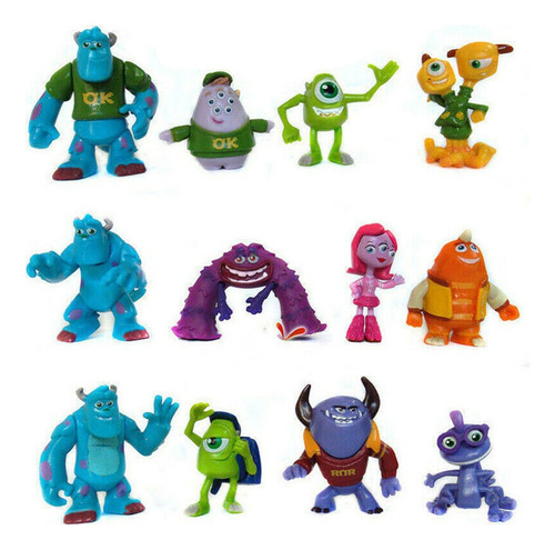 12pcs Monsters University Figura Juguete Navidad Regalo